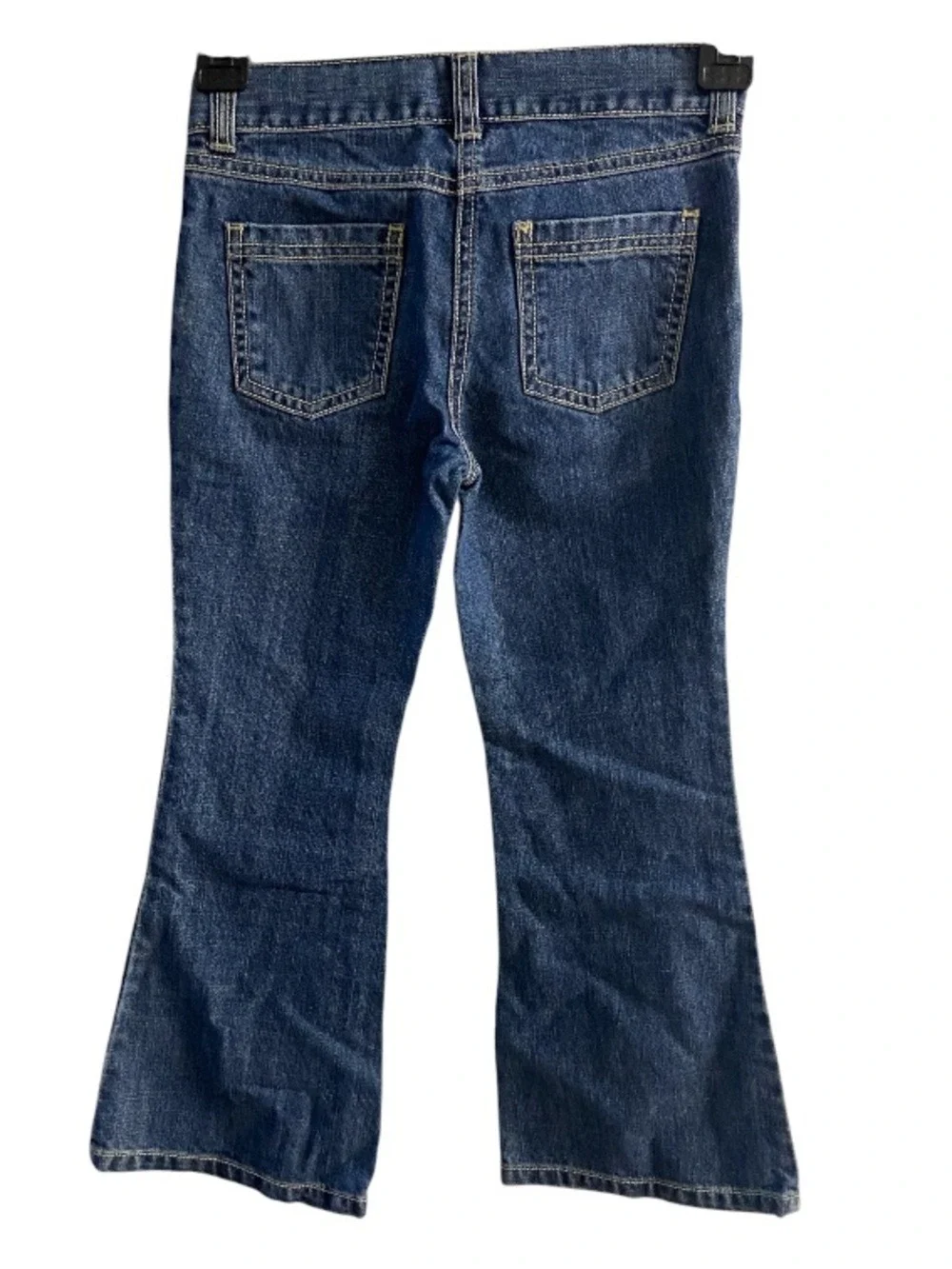 Gymboree Dark Blue Flare Jeans with Red & Light Blue Embroidery Sz 6 NWT
